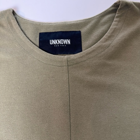 Unknown New York Olive Green Mesh Drop Tail T Shirt Men’s Size XL - Picture 5 of 13